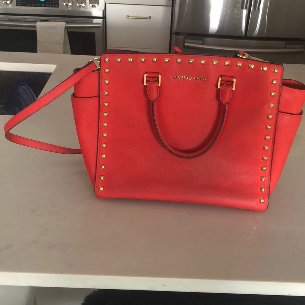Michael Kors large studded handbag
